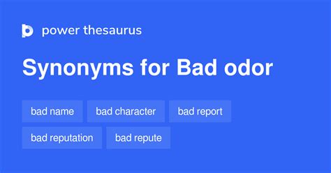 odor synonym|bad odor synonyms.